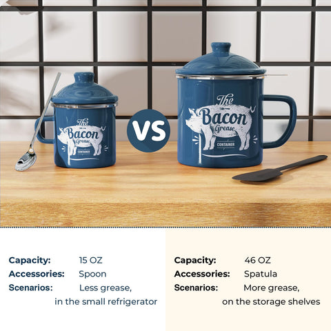 PGYARD removable stainless steel strainer enables quick grease separation.