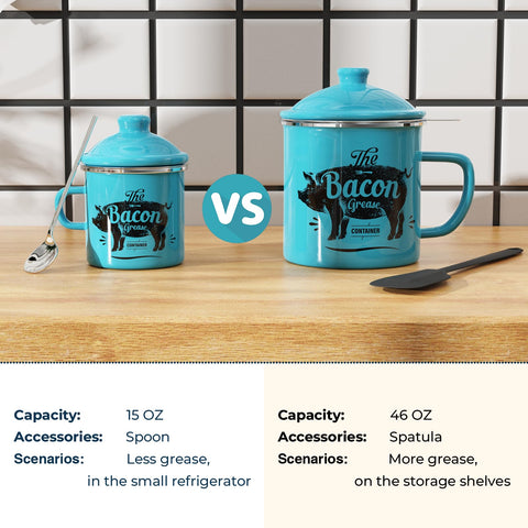 PGYARD removable stainless-steel strainer for clean fat separation