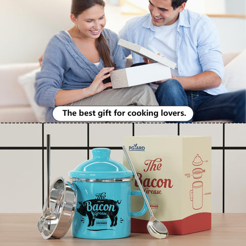 PGYARD retro farmhouse-style grease keeper enhances kitchen decor