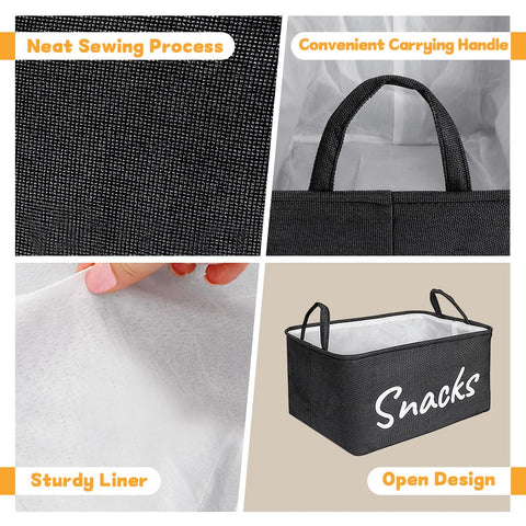 Phaicoilo snack organizer basket dimensions shown for fit