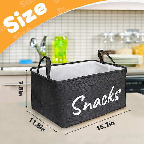 Phaicoilo snack organizer basket open top for quick refills