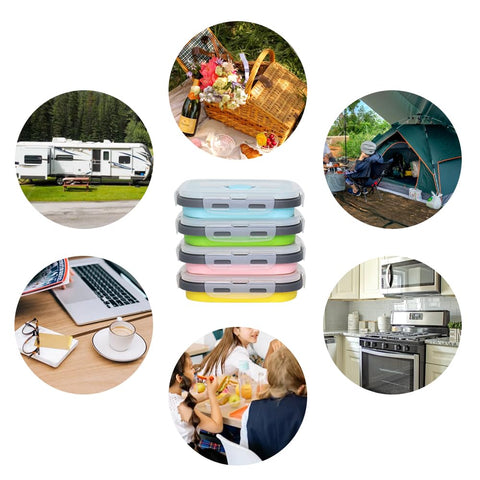 Pharamat silicone containers are dishwasher-safe for easy cleanup after meals.