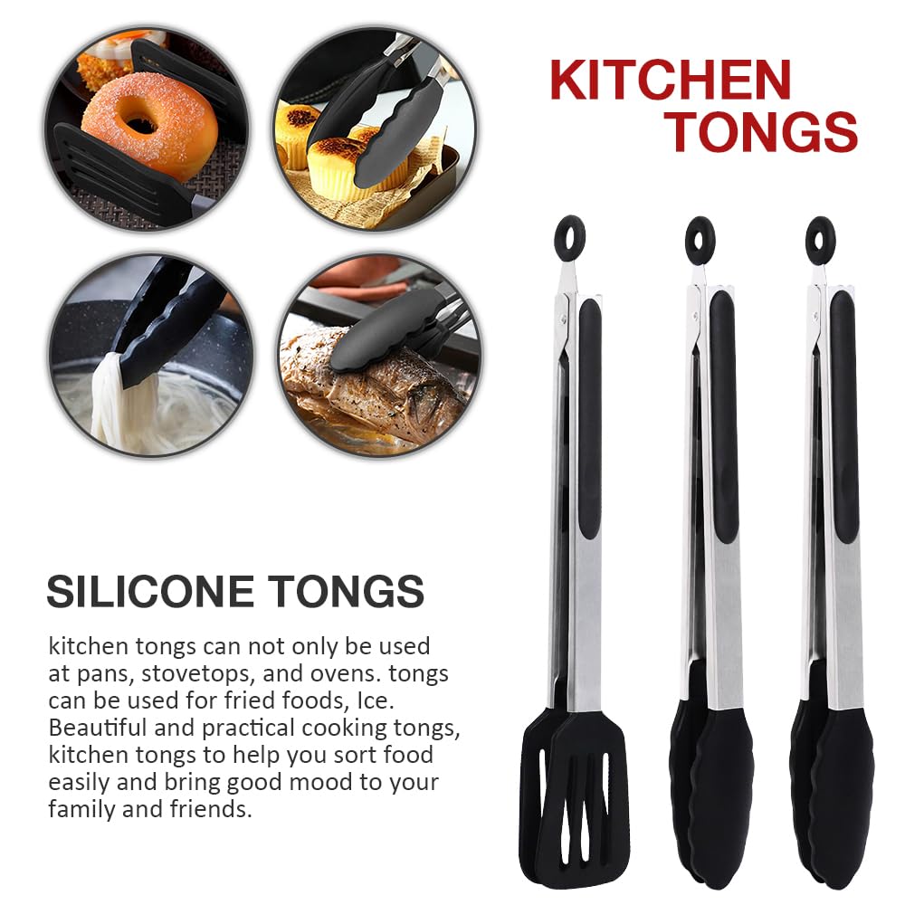 Pharamat multiuse tongs for cooking, baking, and grilling.