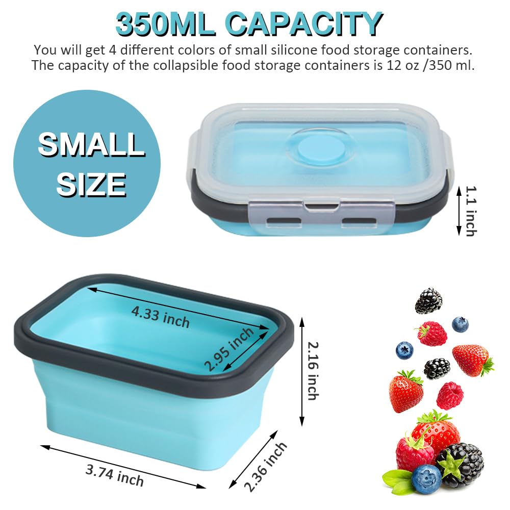Pharamat silicone storage container with lid, microwave-safe and freezer-friendly for leftovers.