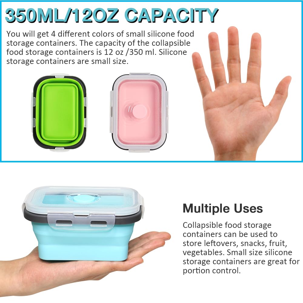 Pharamat stackable silicone storage containers save cabinet space and stay organized.