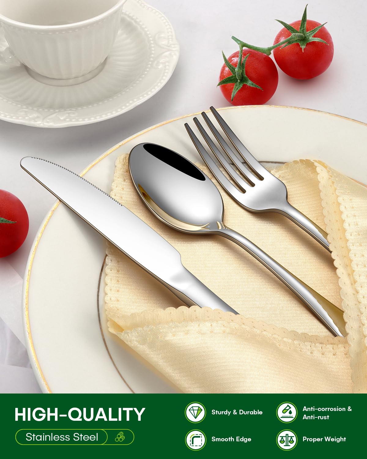 PHILIPALA salad forks with comfortable grip for versatile serving.