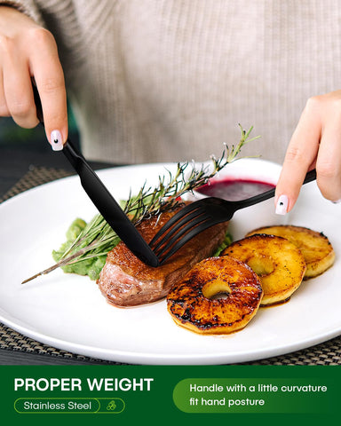 PHILIPALA black dinner spoon, smooth edges for comfortable dining