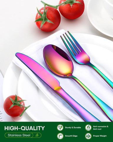 PHILIPALA rainbow salad forks showcasing color and versatility