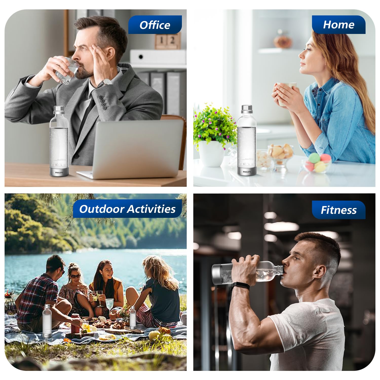 Sturdy daily-use bottle withstands regular carbonation for busy households