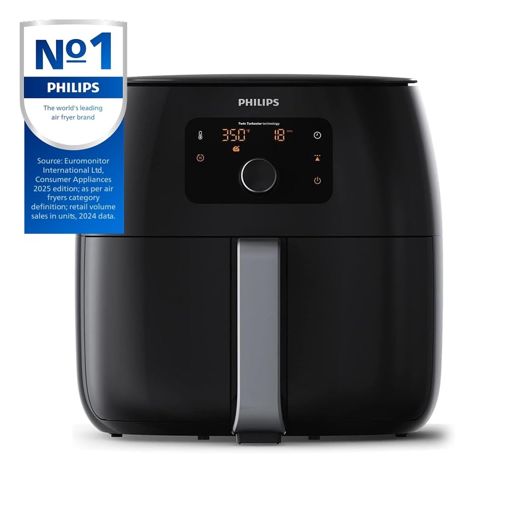 Philips Premium Airfryer XXL digital display makes timing simple and clear