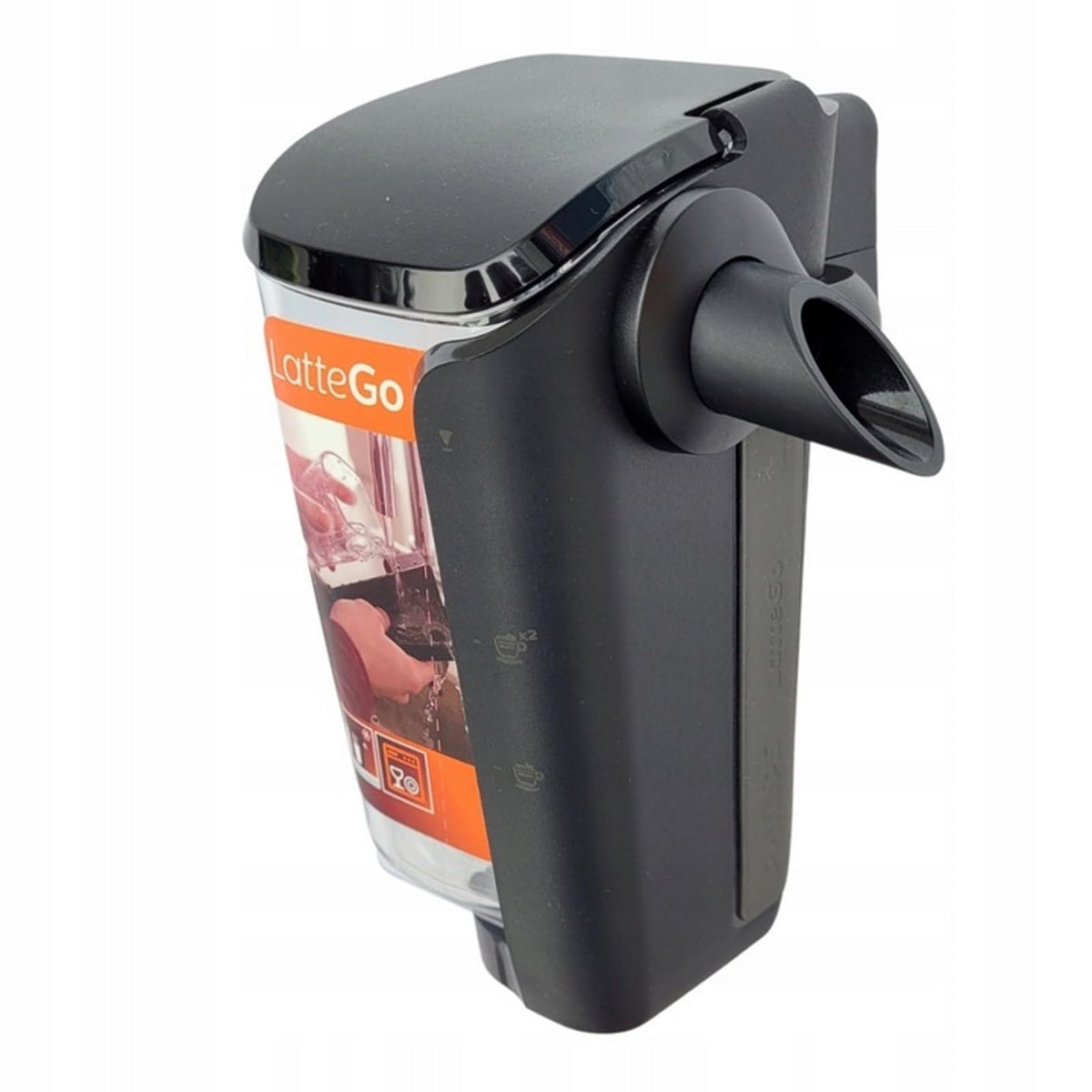 Philips LatteGo milk carafe assembly enables quick setup and broad compatibility.