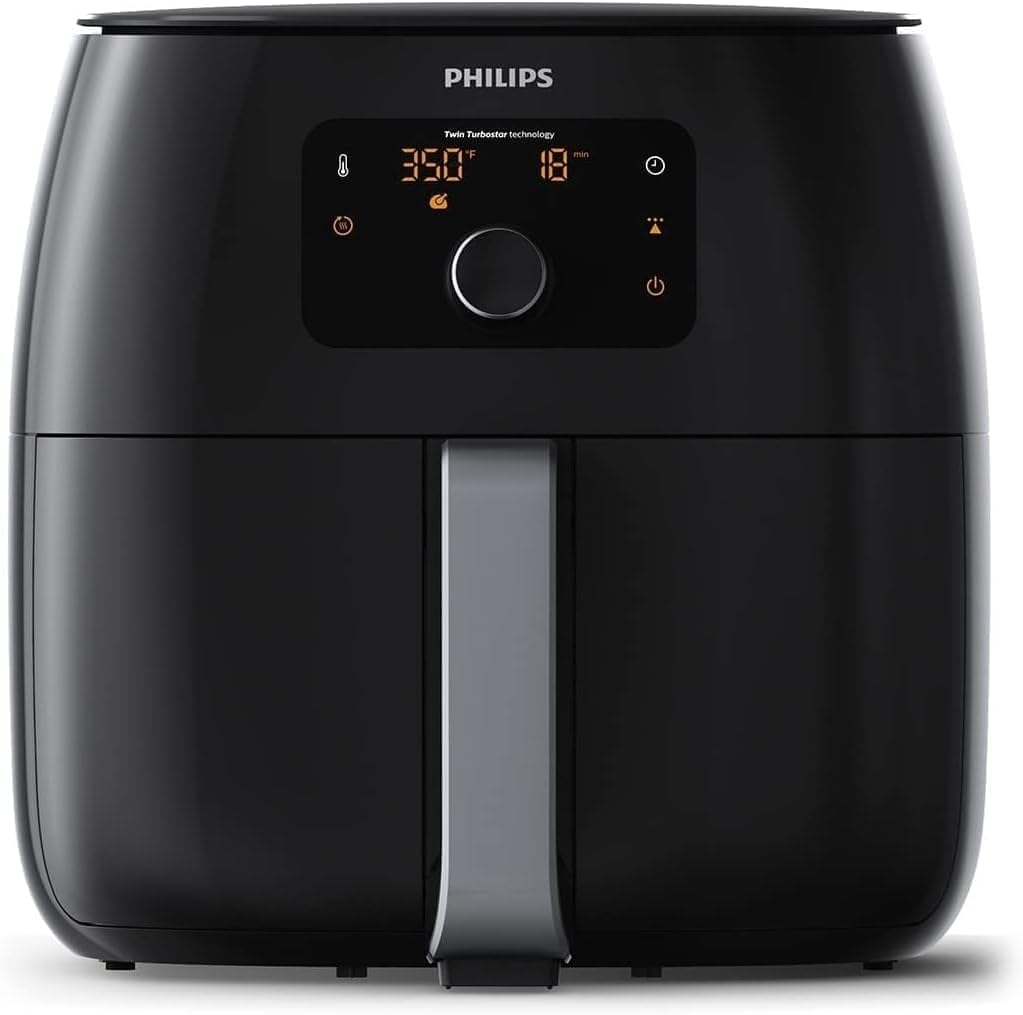 Philips Premium Airfryer XXL fat removal basket reduces fat while delivering crispy texture