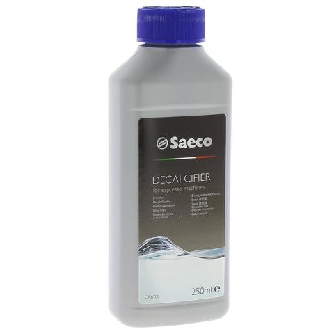 Philips Saeco descaler bottle 250 ml removes limescale to protect espresso machine.
