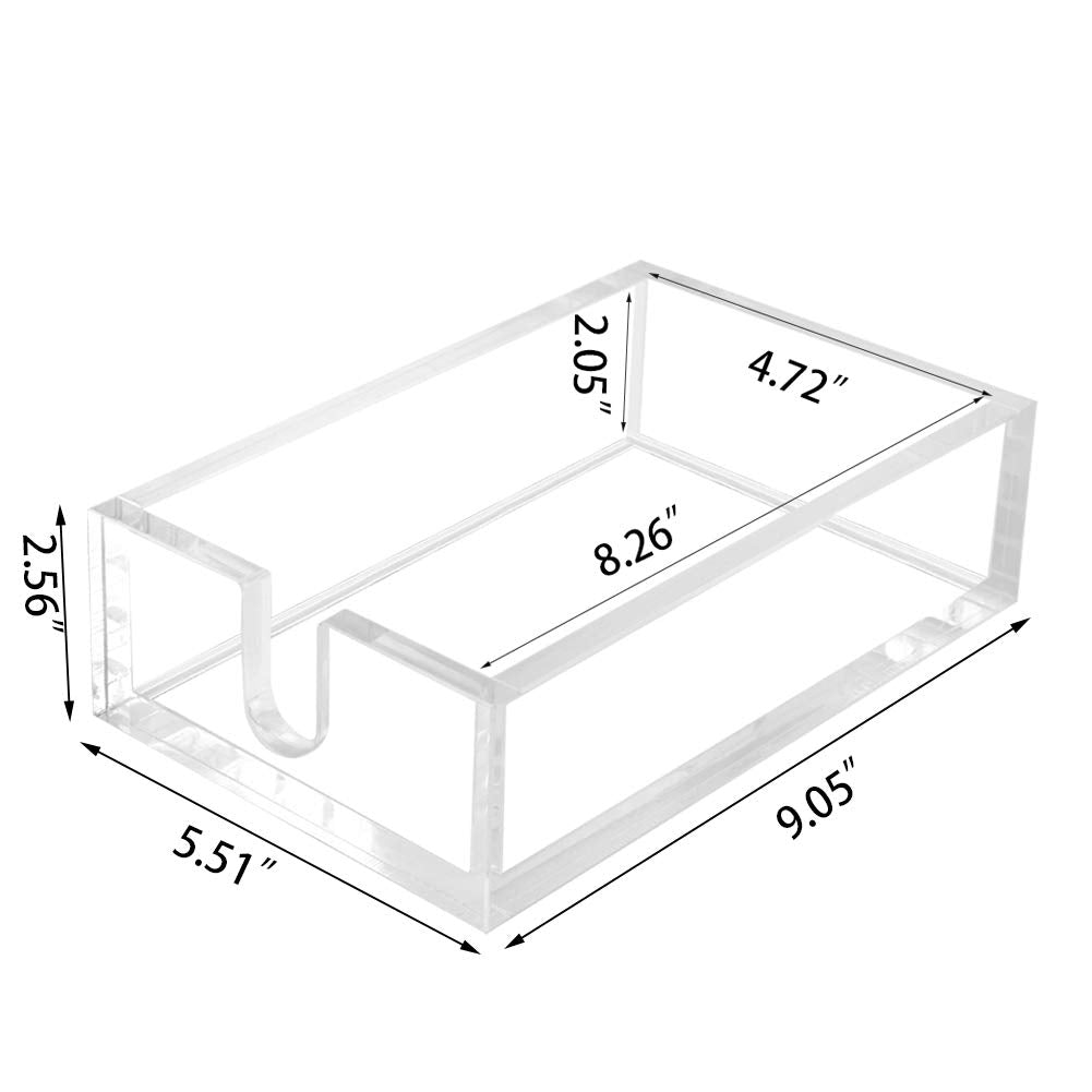 Phineoly napkin holder side-entry design for quick napkin access.