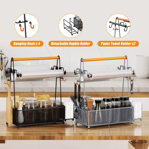 Condiment caddy for outdoor parties and barbecues