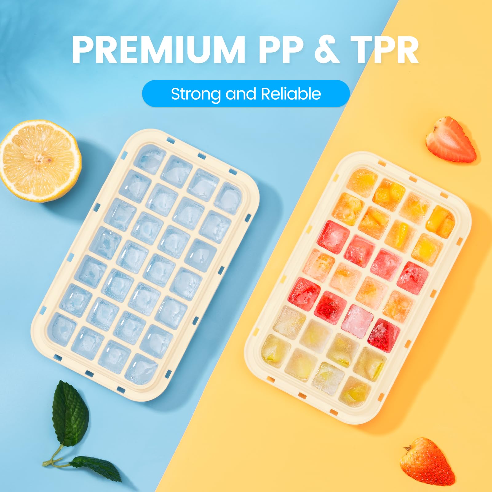 PHINOX food-grade PP material offers a safe, reusable freezer option.