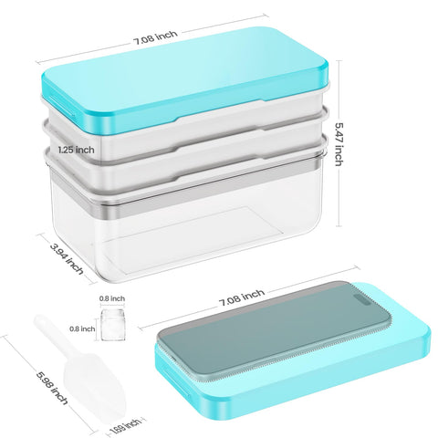 PHINOX freezer three-tray set for bulk ice.