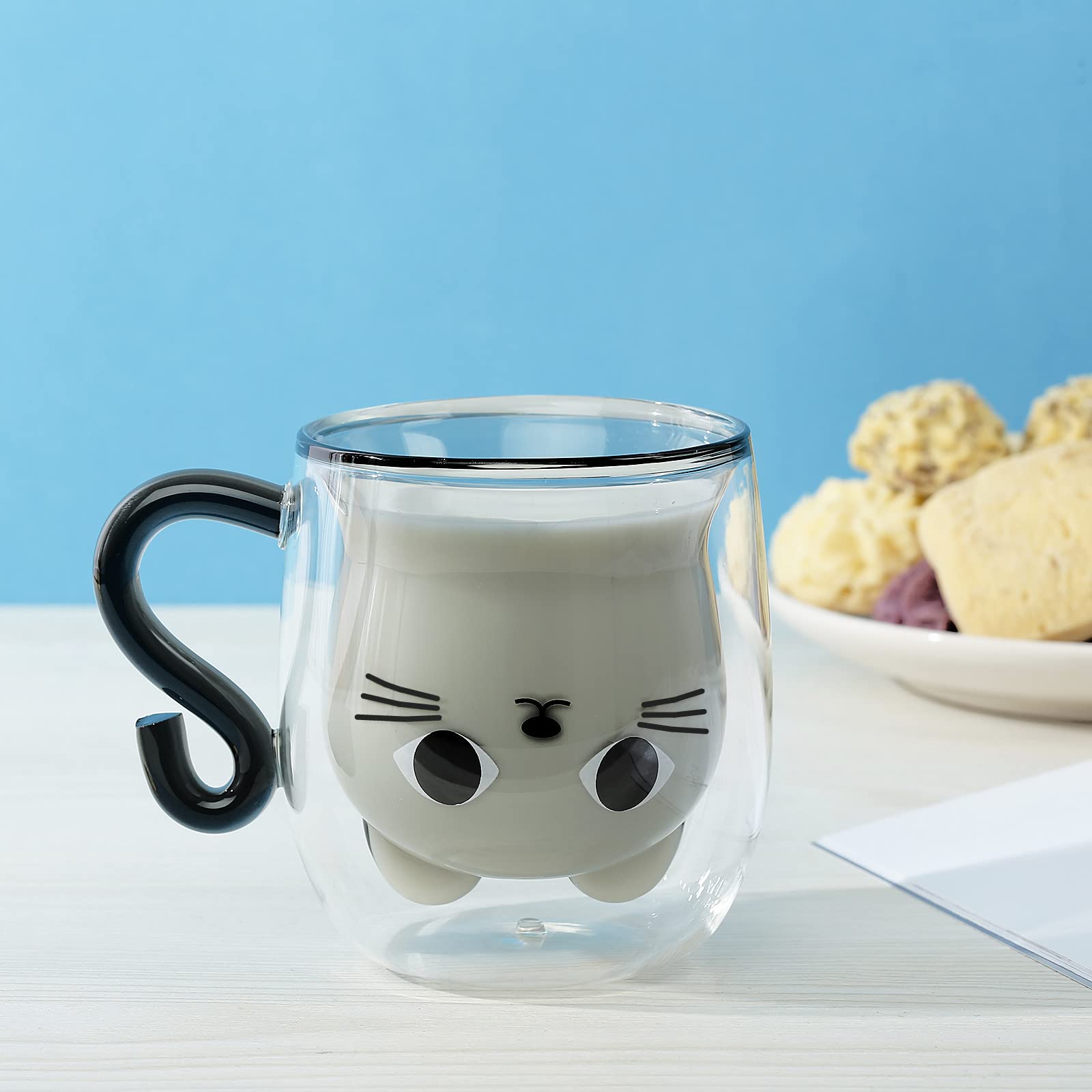 Phitihui cat mug for tea lovers, cute and practical.