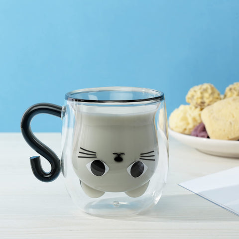 Phitihui cat mug for tea lovers, cute and practical.