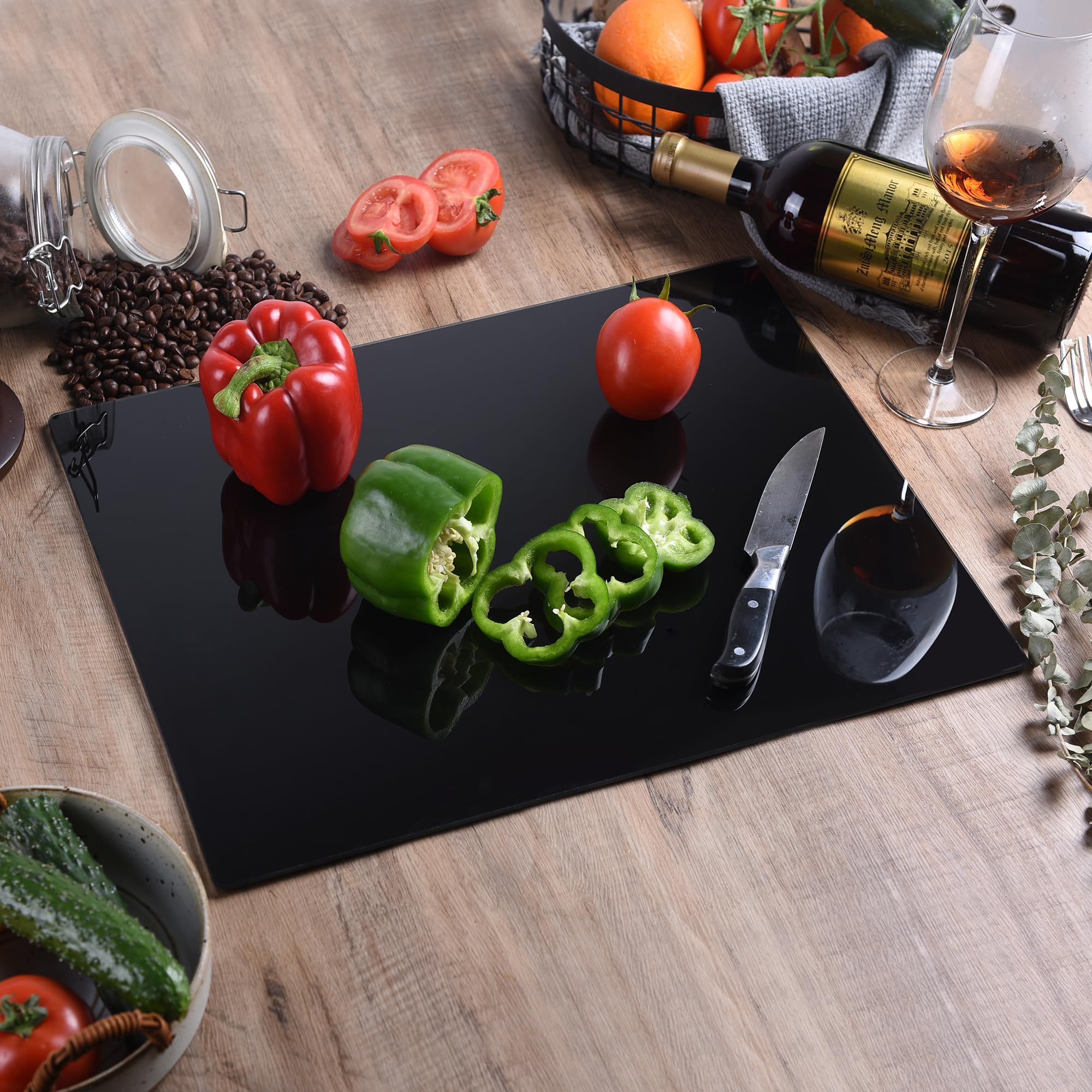 Phore serving board for cheese and charcuterie adds elegance to plating.