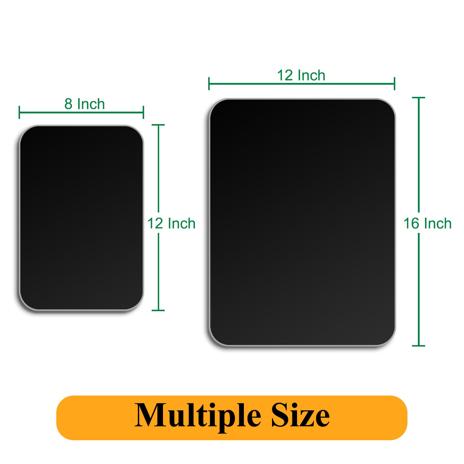 Phore tempered glass board features rounded edges for a safer grip.