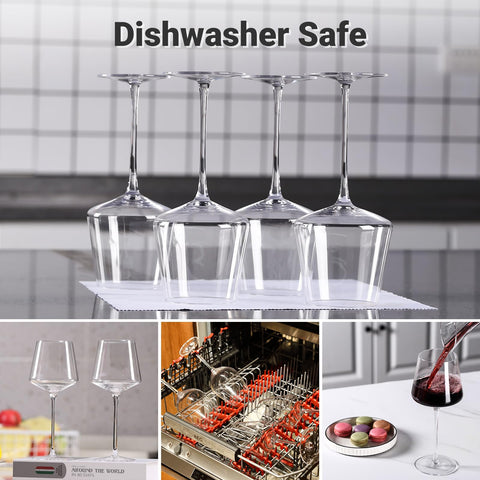 Physkoa hand-blown wine glasses crafted by an artisan for refined presentation