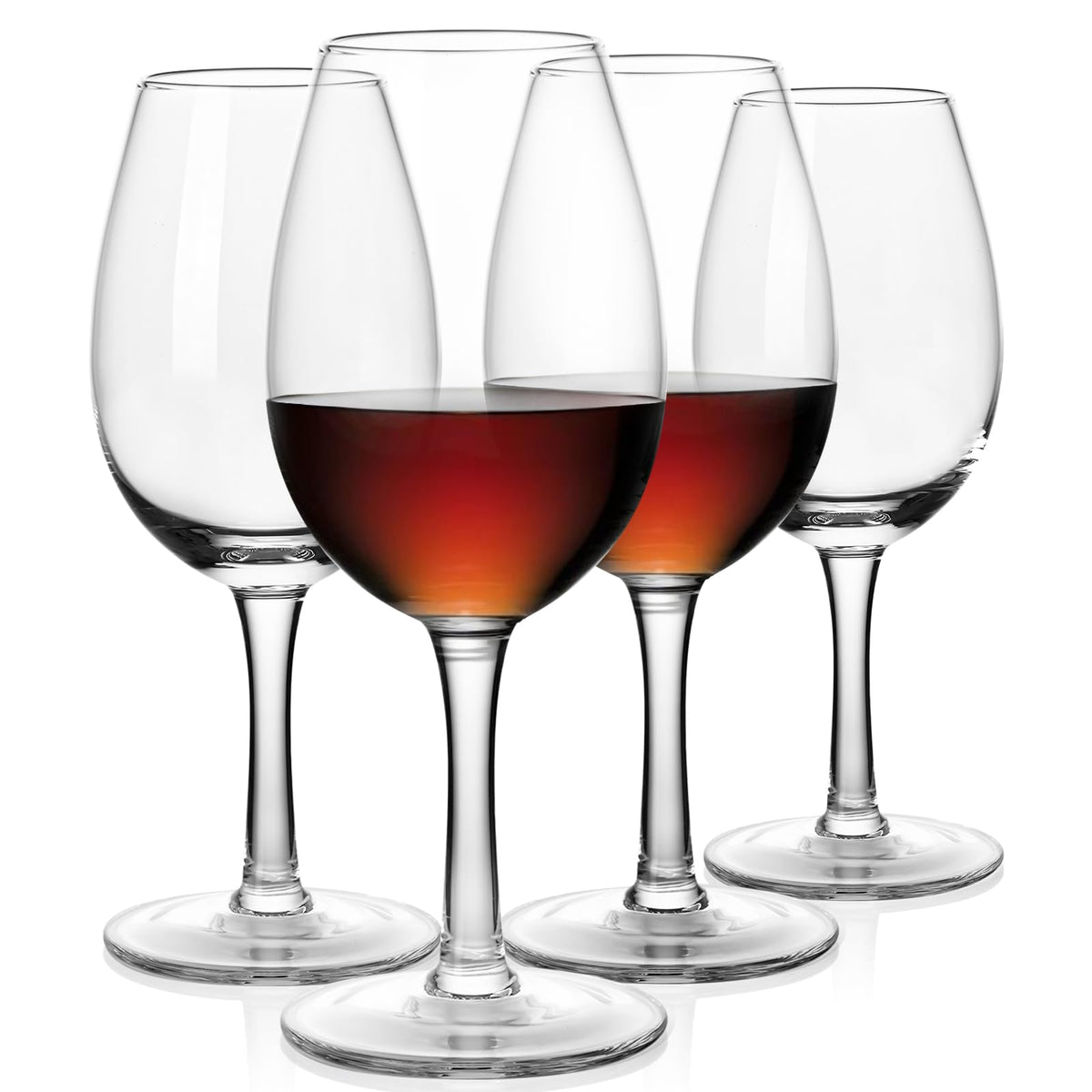 Physkoa port wine glasses set of four, 7 oz, ideal for social tastings.