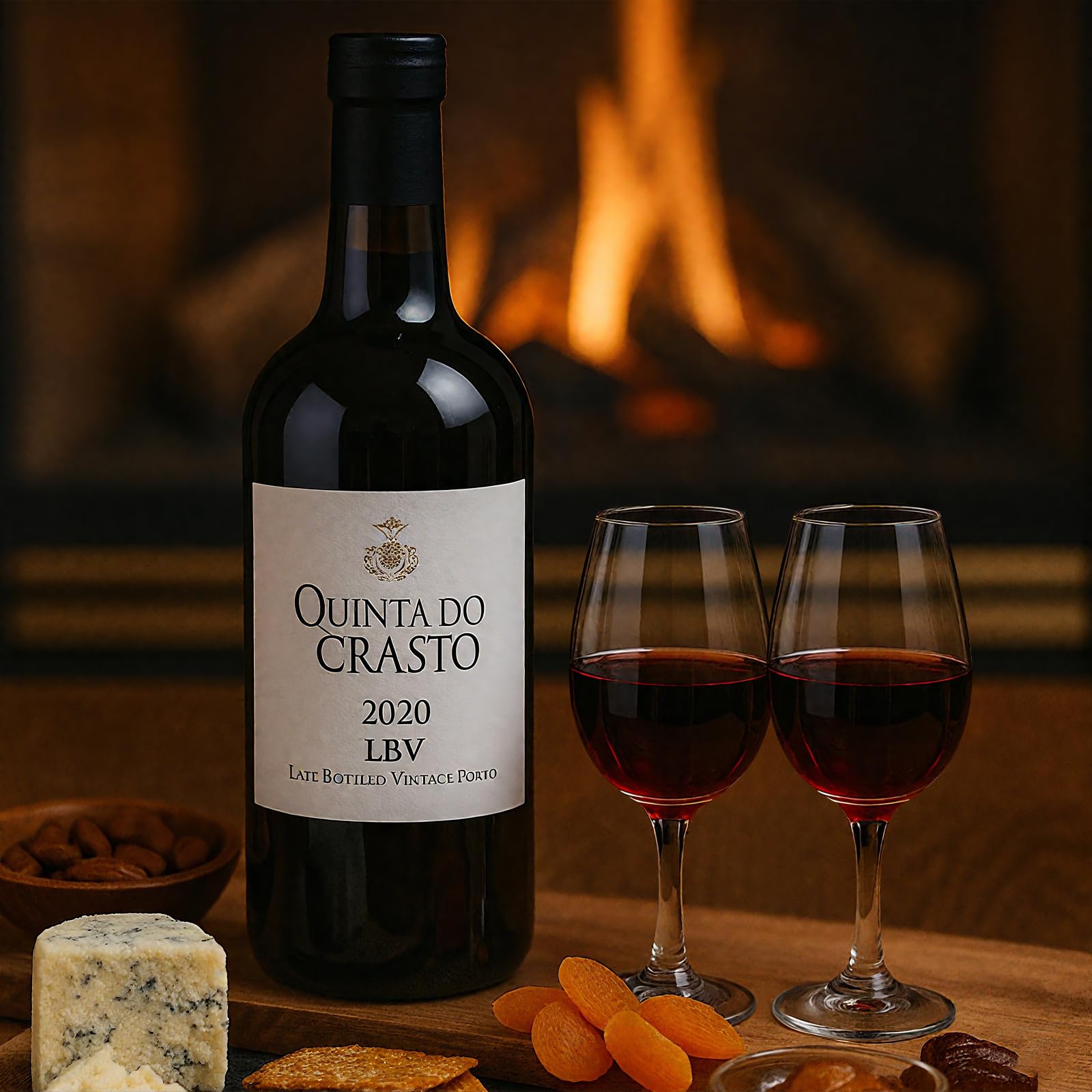 Physkoa tulip-shaped glasses enhance aromas for port, tawny, or madeira.