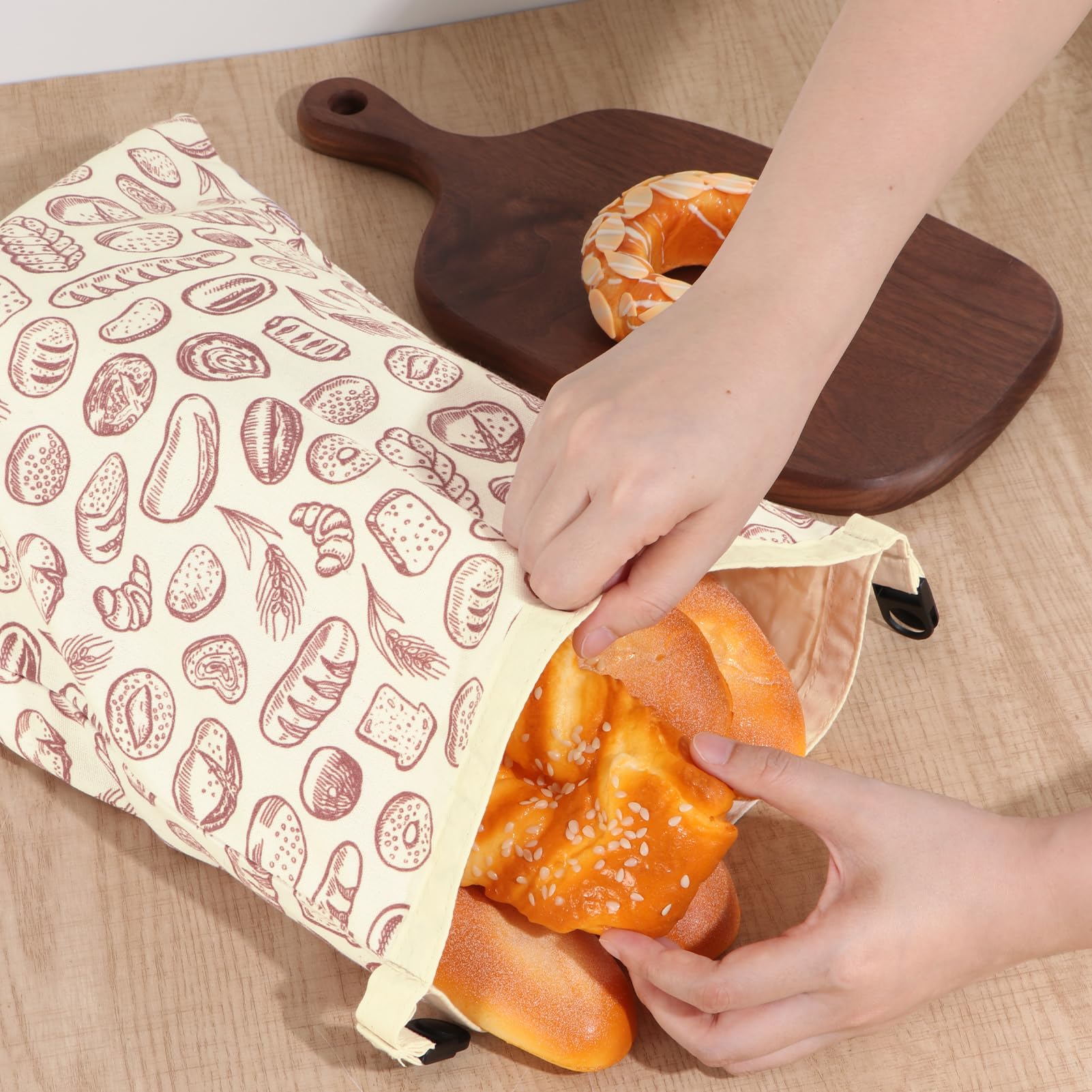 PICcircuit beeswax bread bag ideal for sourdough and daily loaves.