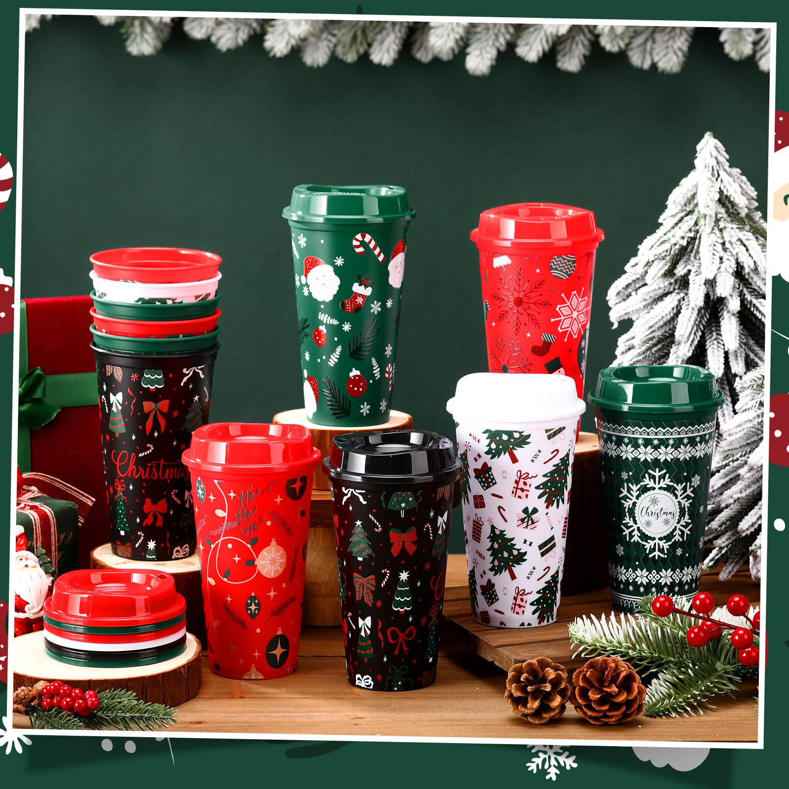Pickmesh PP plastic cups, sturdy and reusable, perfect for travel or daily use.