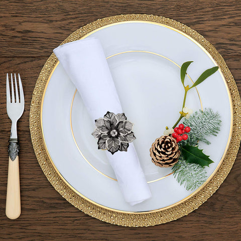Picowe napkin rings 12-pack supports cohesive wedding and banquet settings