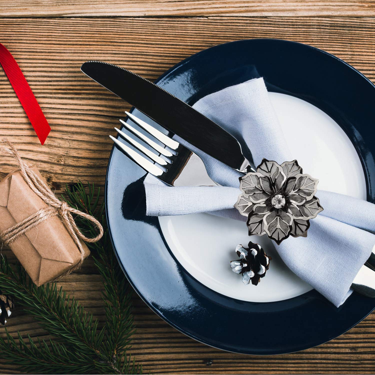 Picowe napkin rings table decor elevates dinner party presentation