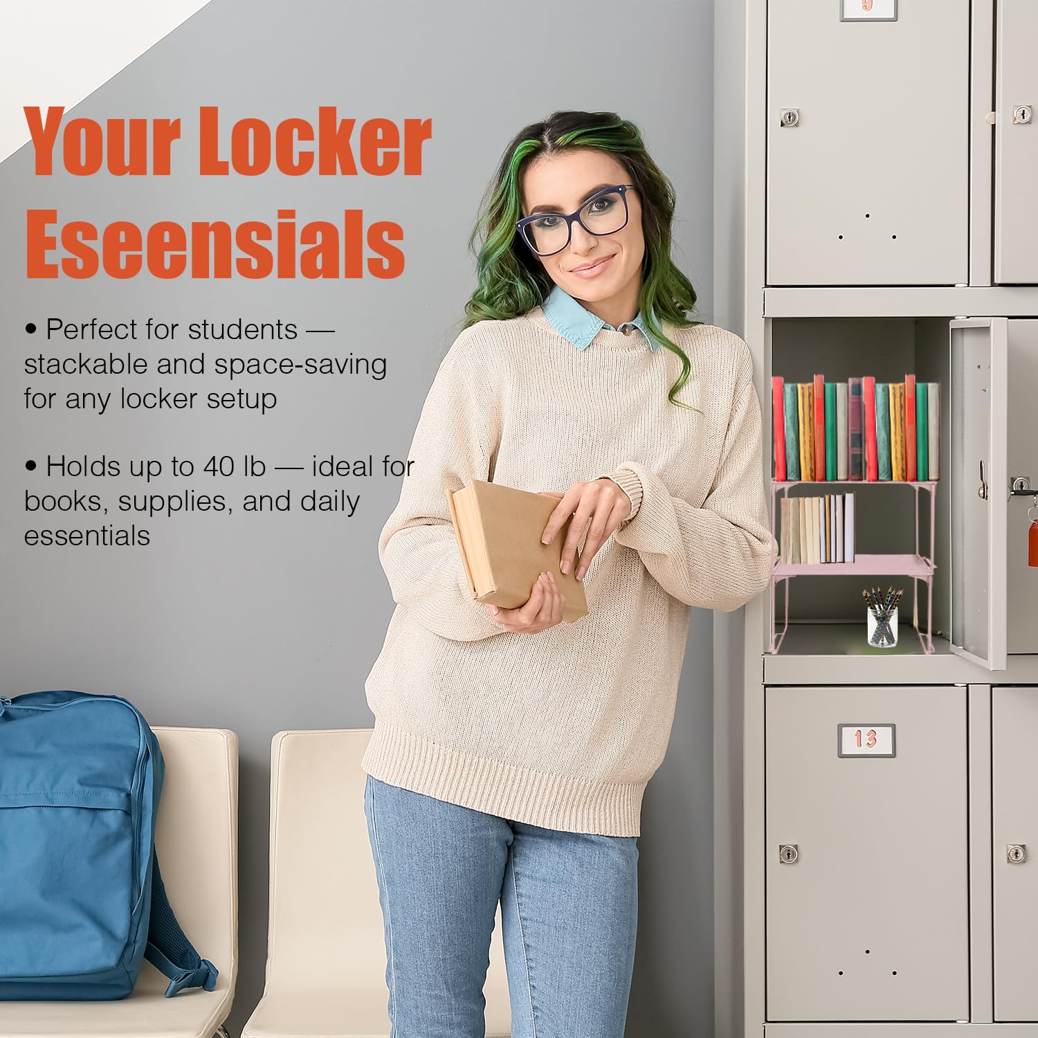 Piffny open mesh design in a gym locker for quick access