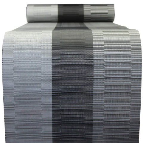 PIGCHCY table runner in black complements tables and elevates entertaining settings.