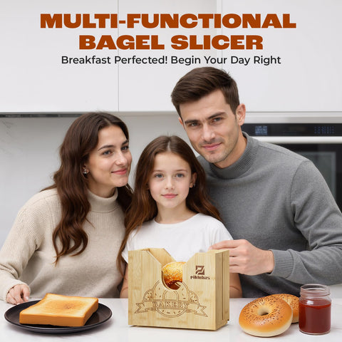 Piklohas 2in1 design supports bagels and bread portions.