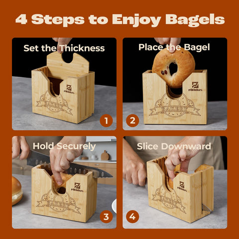 Piklohas bagel slicer is easy to clean after use.