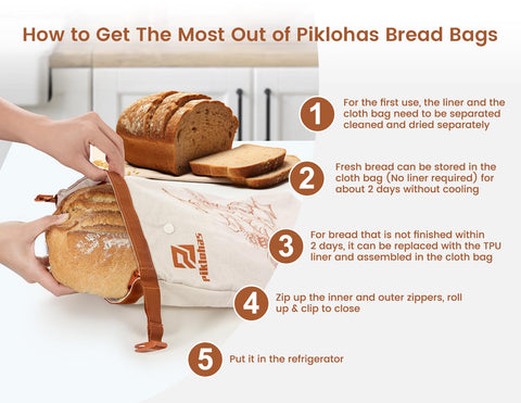 Piklohas inner liner is waterproof for on-the-go transport.