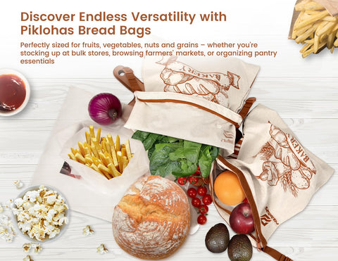 Piklohas BPA-free reusable bags promote safe, sustainable storage.
