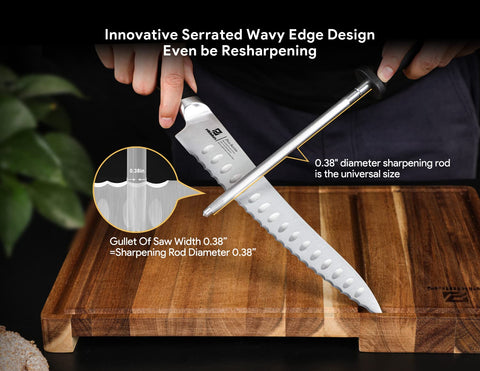 Piklohas bread knife cutting bread with clean slices
