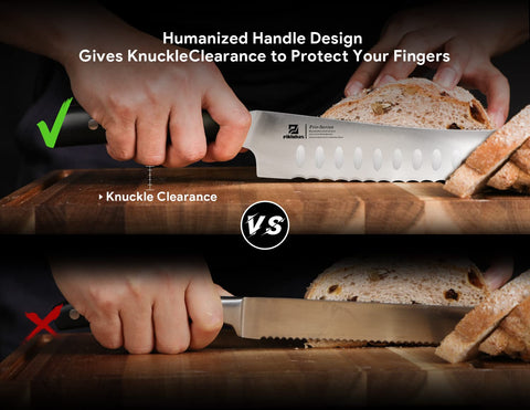 Piklohas bread knife fully forged construction for durability