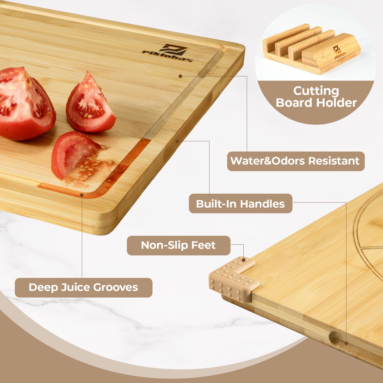 Piklohas eco bamboo material blends durability with natural style