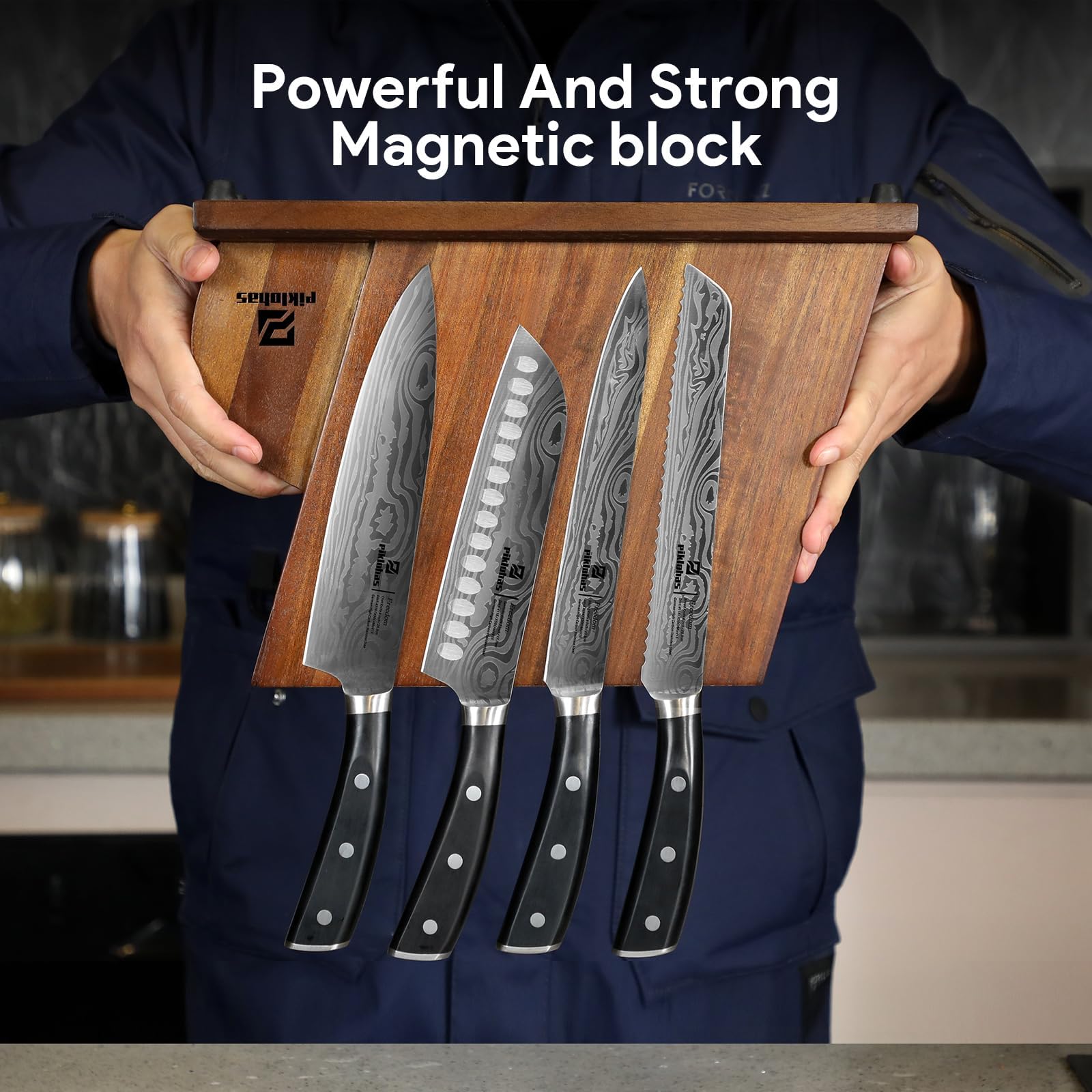 Piklohas ergonomic full-tang handle provides comfortable balance.