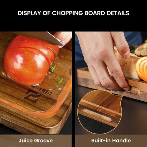 Piklohas non-slip bottom pad prevents sliding for safer chopping.