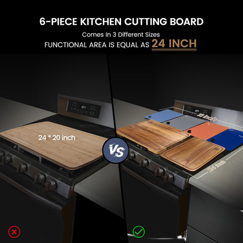Piklohas over-sink cutting board design creates extra workspace while washing and cutting.