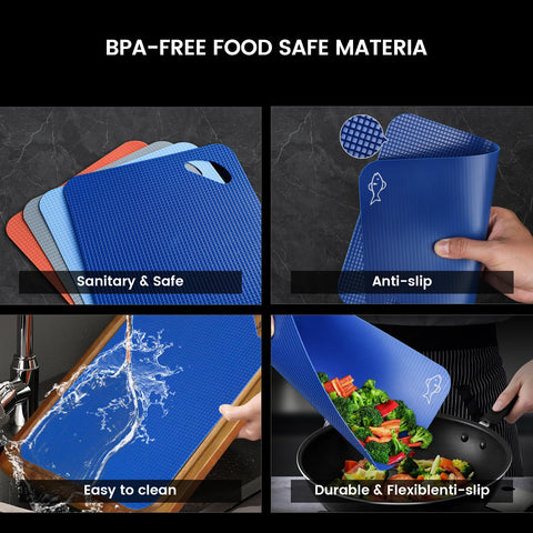 Piklohas plastic cutting mats are dishwasher-safe for quick cleanup.