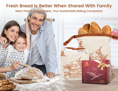 Piklohas sourdough bags provide two sets for home use.