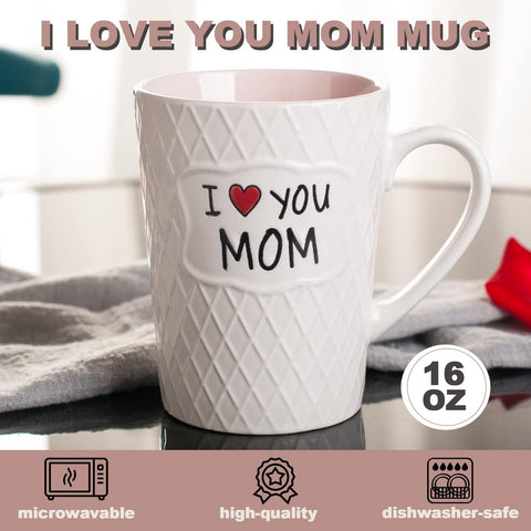 Pilipalaboom I Love You Mom mug inner glaze for colorful warmth and grip