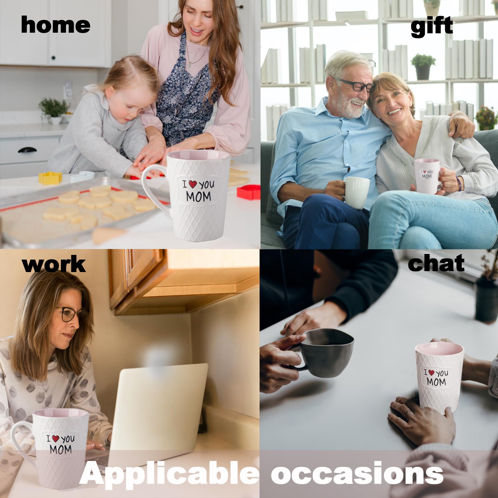 Pilipalaboom I Love You Mom mug microwave-safe and dishwasher-safe convenience