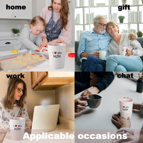 Pilipalaboom I Love You Mom mug microwave-safe and dishwasher-safe convenience