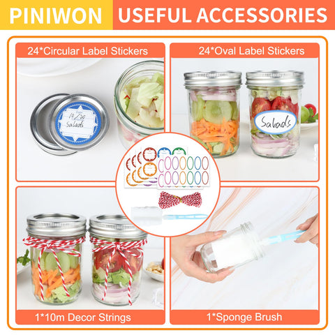 Regular-mouth 8oz jar for easy filling and pouring.